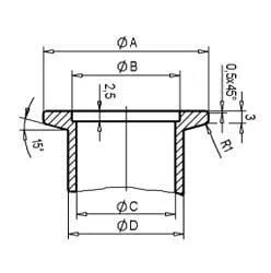 Vacuum KF flange fitting