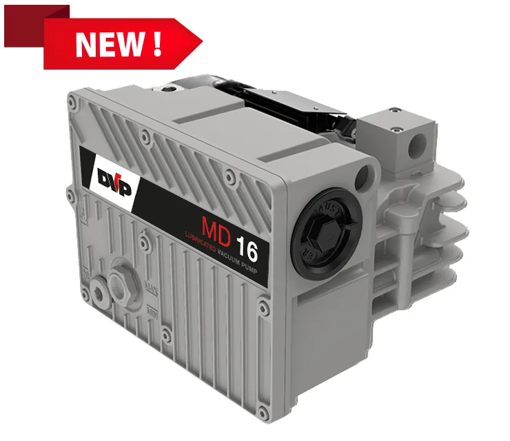 DVP MD 16 compact, single-stage oil-lubricated rotary vane vacuum pump, 16 m³/h, supplied by Girovac