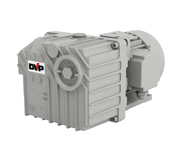 DVP LC 12 single-stage, oil-lubricated rotary vane vacuum pump, 12 m³/h, supplied by Girovac