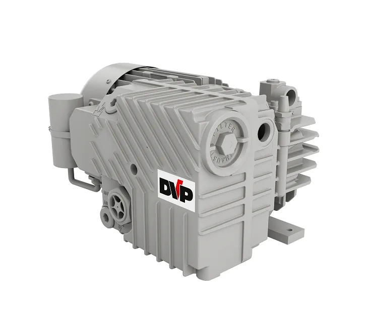 DVP LC 20 single-stage, oil-lubricated rotary vane vacuum pump, 20 m³/h, supplied by Girovac