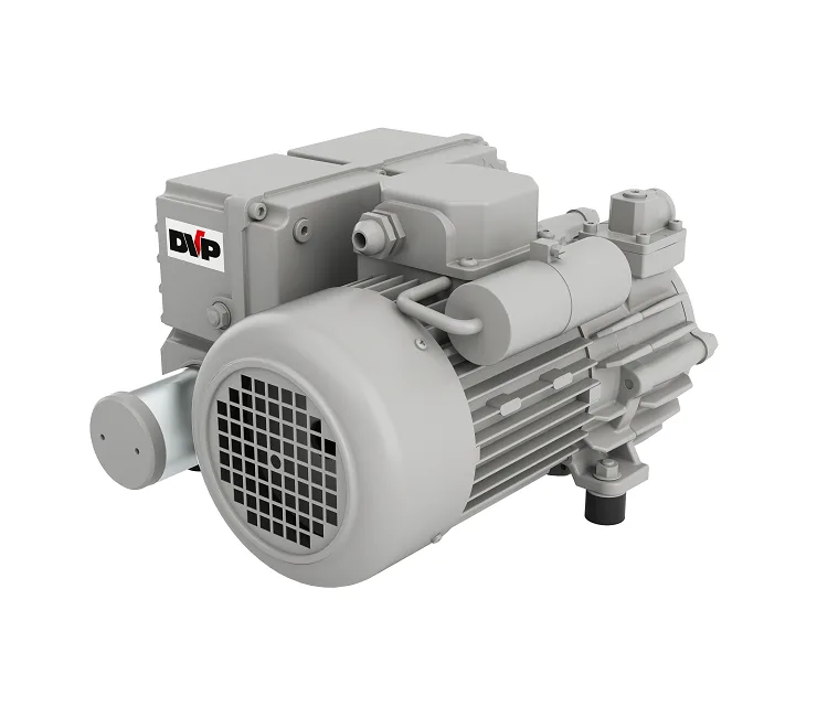 DVP LC 25WR single-stage, oil-lubricated rotary vane vacuum pump built for wet duty, 25 m³/h, supplied by Girovac