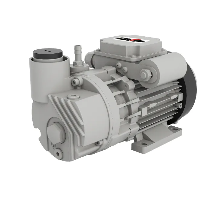 DVP LC 4 single-stage, oil-lubricated rotary vane vacuum pump, 4 m³/h, supplied by Girovac