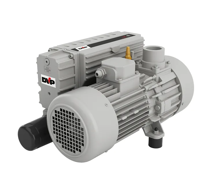 DVP LC 40 single-stage, oil-lubricated rotary vane vacuum pump, 40 m³/h, supplied by Girovac