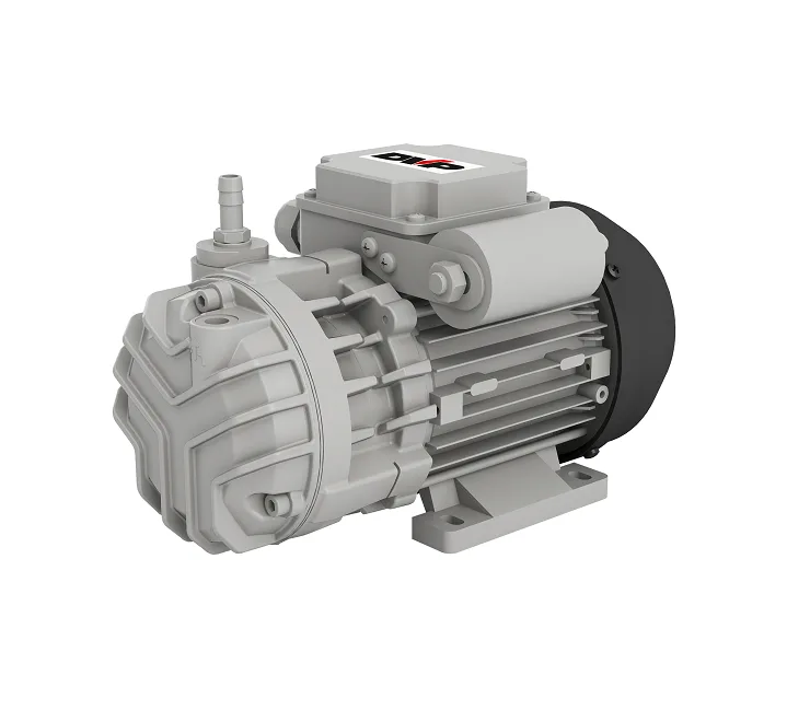 DVP SC 5 dry-running, oil-free rotary vane vacuum pump, 5 m³/h, supplied by Girovac