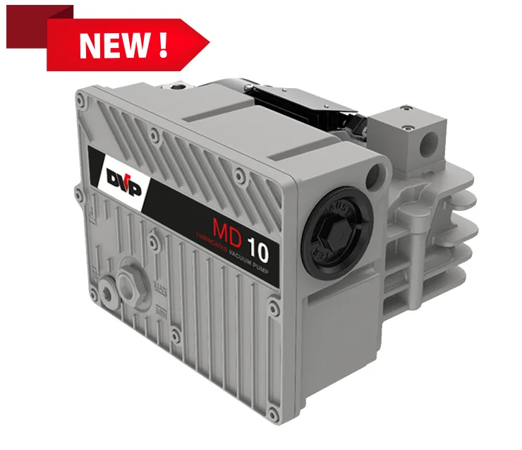 DVP MD 10 compact, single-stage oil-lubricated rotary vane vacuum pump, 10 m³/h, supplied by Girovac
