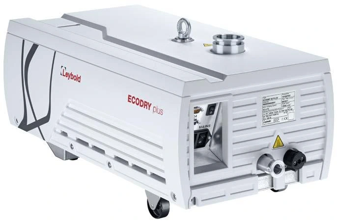Leybold ECODRY 40/65 plus manufacturer range photograph; standard gas-ballast version shown. The 65 He plus has a different gas-ballast arrangement.