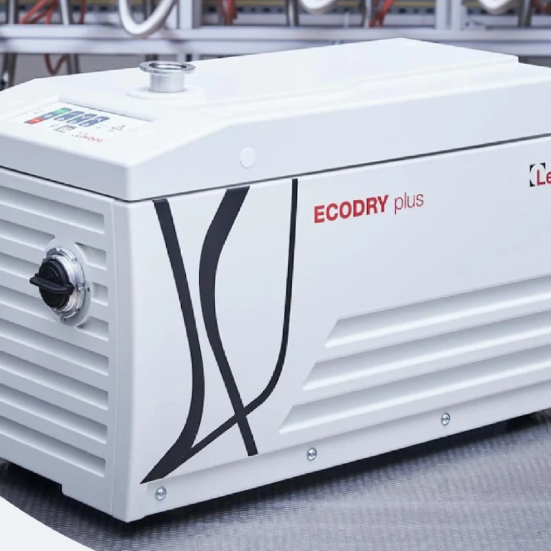 Manufacturer range photograph: ECODRY 25/35 plus dry multistage roots pump.