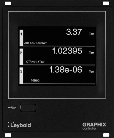 Manufacturer GRAPHIX range photograph showing three measurement channels; ONE and TWO have fewer channels.