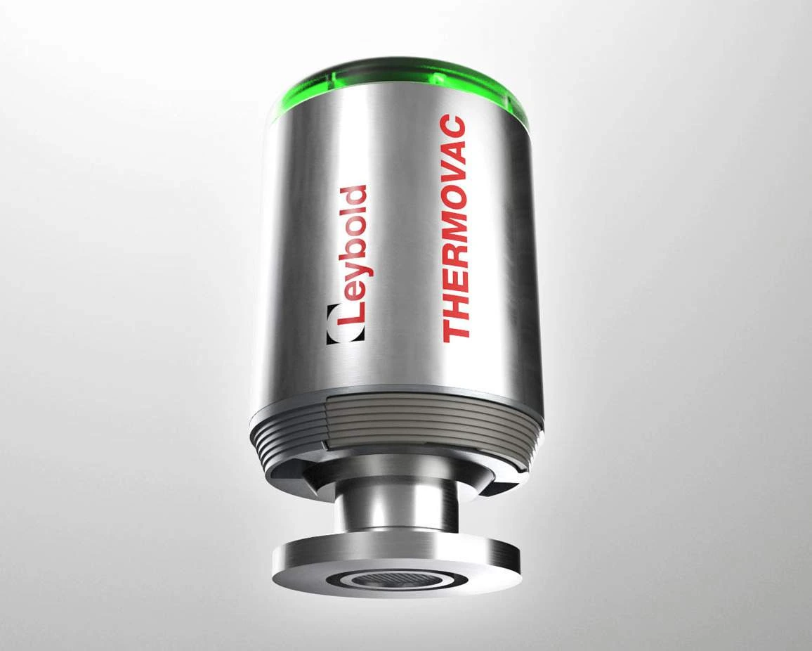 Manufacturer THERMOVAC RN range photograph; the illustrated flange and connector are configuration examples.