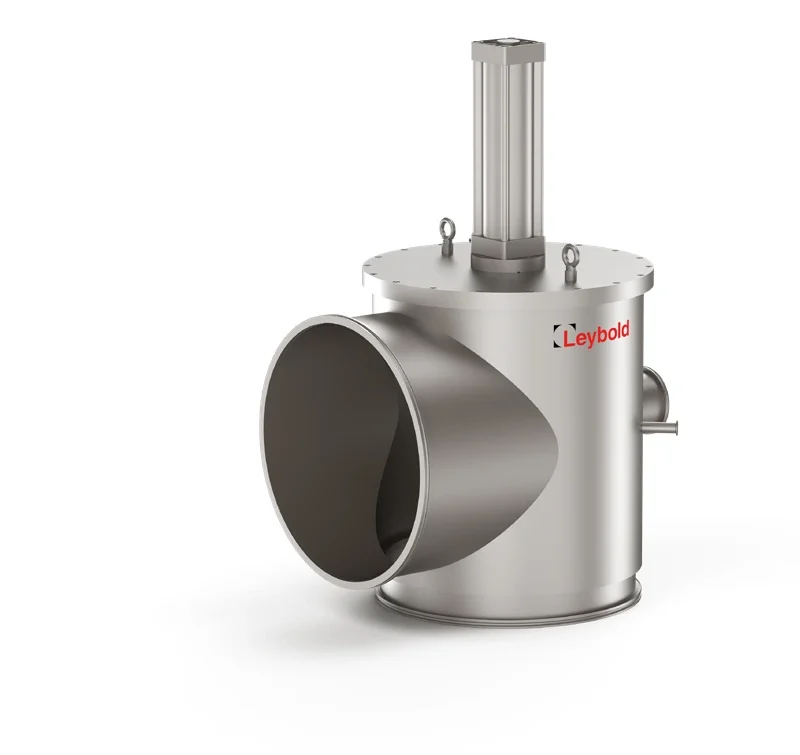 Leybold large ISO right-angle vacuum valve